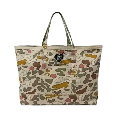 HUMAN MADE x KAWS Made Camo Tote Bag "Brown"