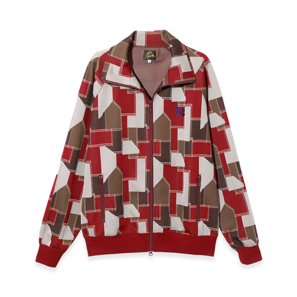 NEEDLES Track Jacket - Poly Jacquard "Red"