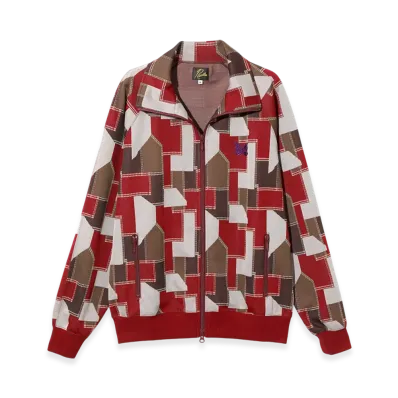 NEEDLES Track Jacket - Poly Jacquard "Red"
