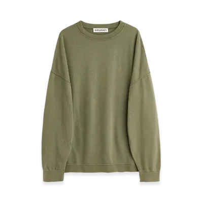 OUR LEGACY Slack Sweatshirt "Worn Olive Rogue Loopback"
