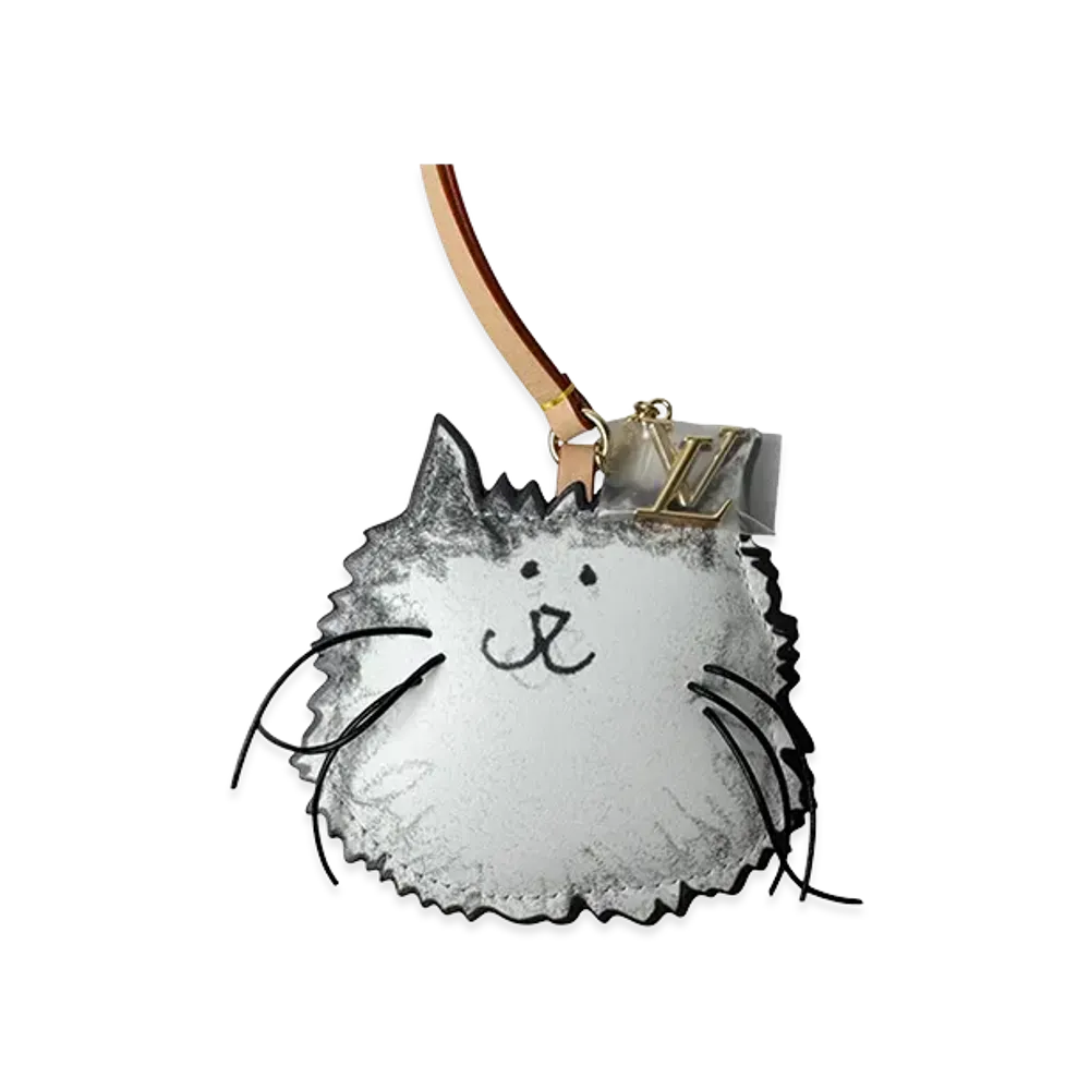 Louis Vuitton Grace Coddington Cat Bag Charm "White"