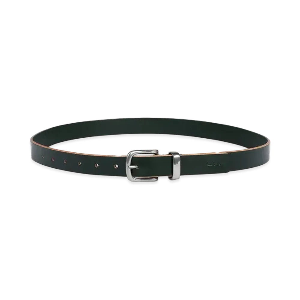 Paul Smith Colored Bridle Leather Belt "Green"