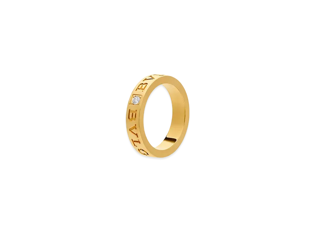 BVLGARI B.Zero1 Essential Band Ring Diamond 18K "Yellow Gold"