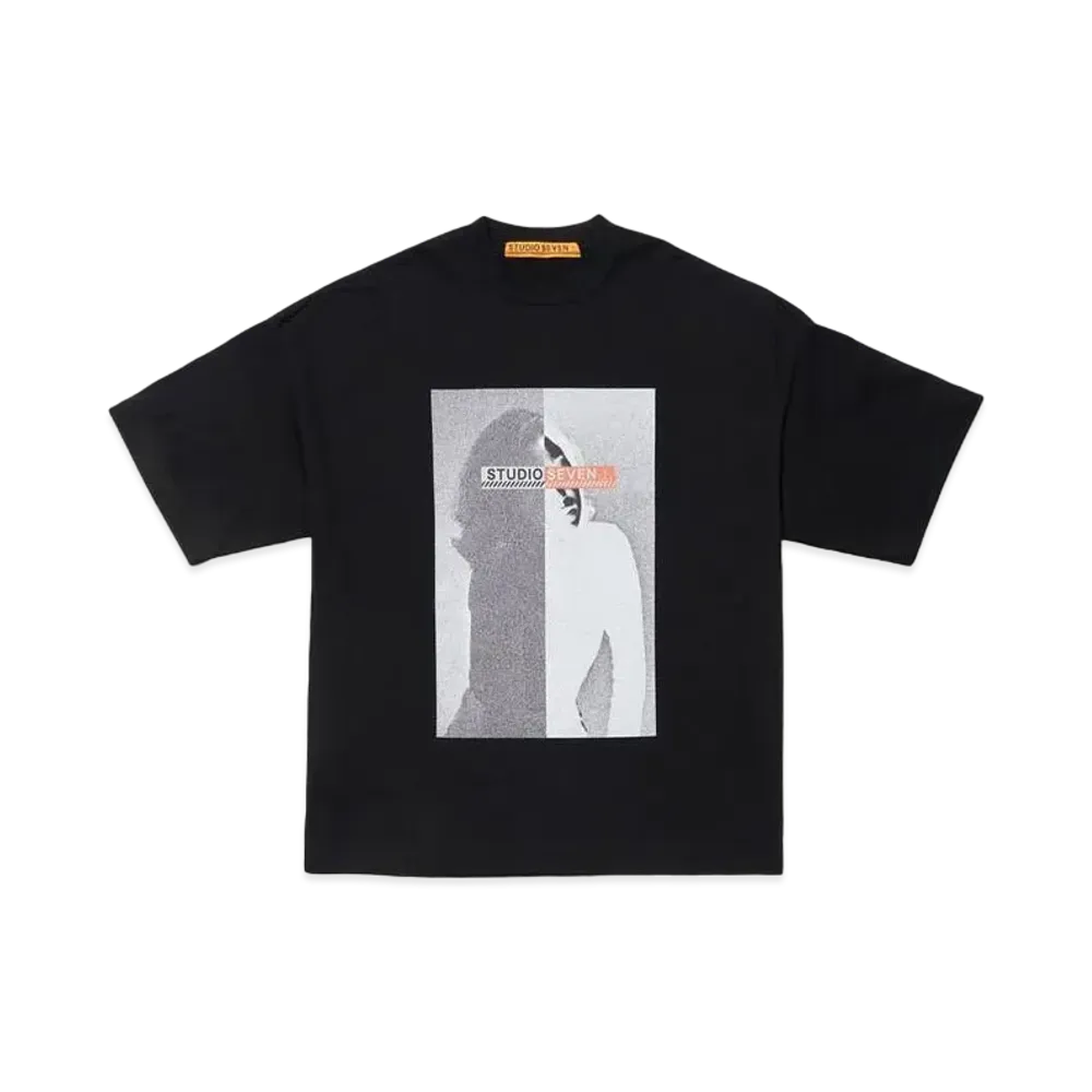 STUDIO SEVEN Big Photo SS Tee "BLACK"