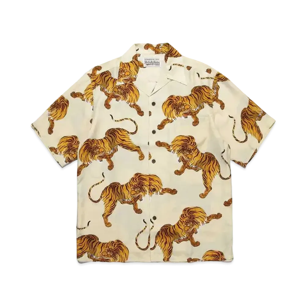 WACKO MARIA PARADISE TOKYO Summer Festival Hawaiian Shirt "Light Beige"