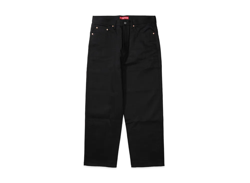 Supreme Baggy Selvedge Jean (26SS) "Rigid Black"