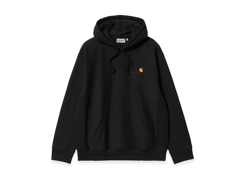 Carhartt WIP Hooded American Script Sweat "Black"