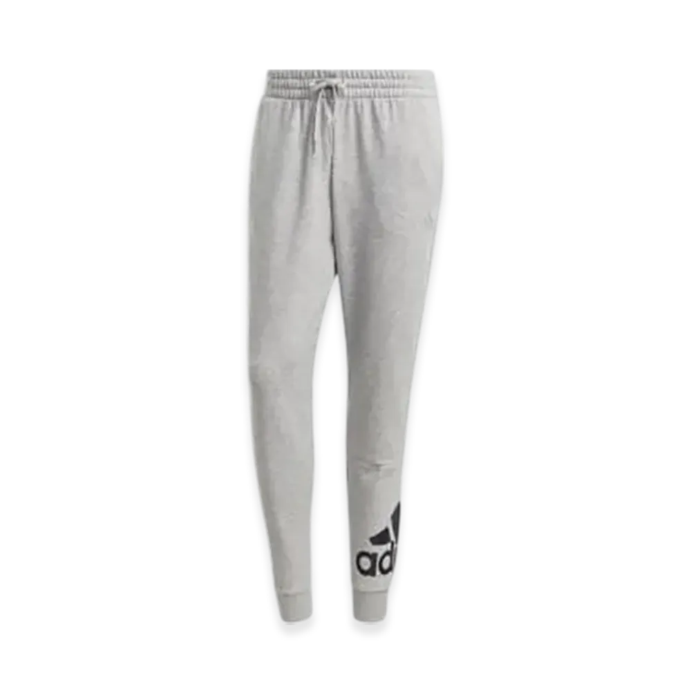 adidas Essentials French Terry Tapered Cuff Logo Pants "Medium Grey Heather/Black"
