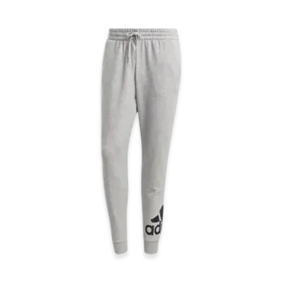 adidas Essentials French Terry Tapered Cuff Logo Pants "Medium Grey Heather/Black"
