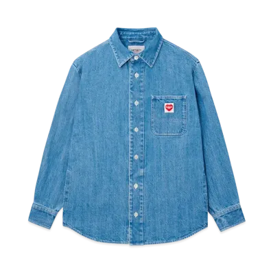 Carhartt WIP L/S Nash Shirt "Blue(Stone Washed)"