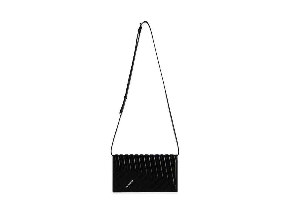 BALENCIAGA Car Hybrid Wallet With Strap "Black"