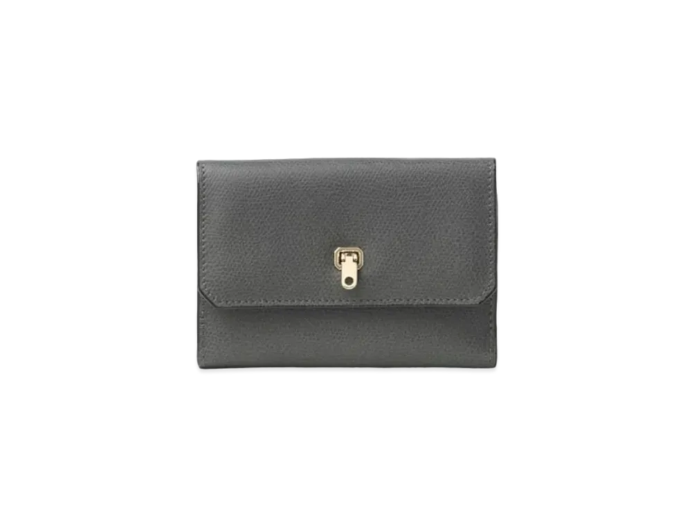 Valextra Double City Wallet "Dark Gray"