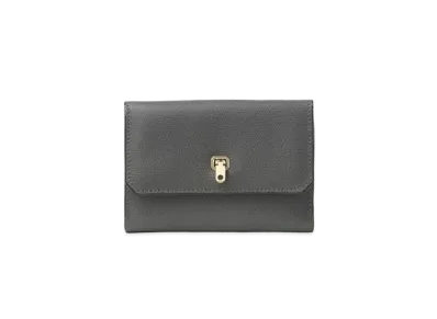 Valextra Double City Wallet "Dark Gray"