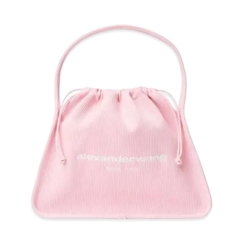 Alexander Wang Ryan Rib Knit Large Bag "Light Pink"