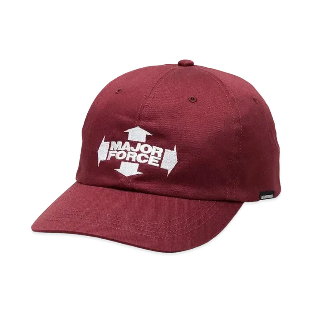 NEIGHBORHOOD x MAJOR FORCE Dad Cap "Burgundy"