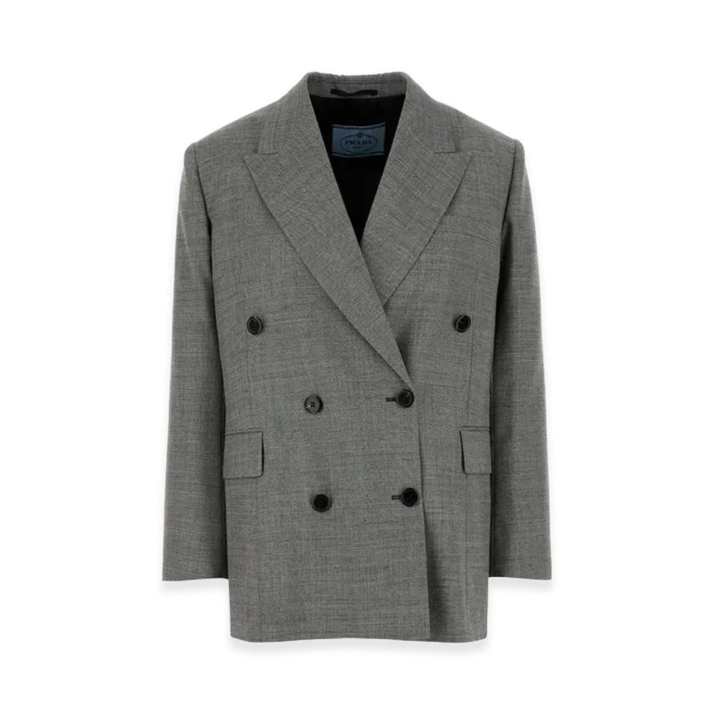 PRADA Women's Wool Blazer "Grey"