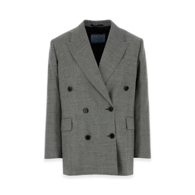 PRADA Women's Wool Blazer "Grey"
