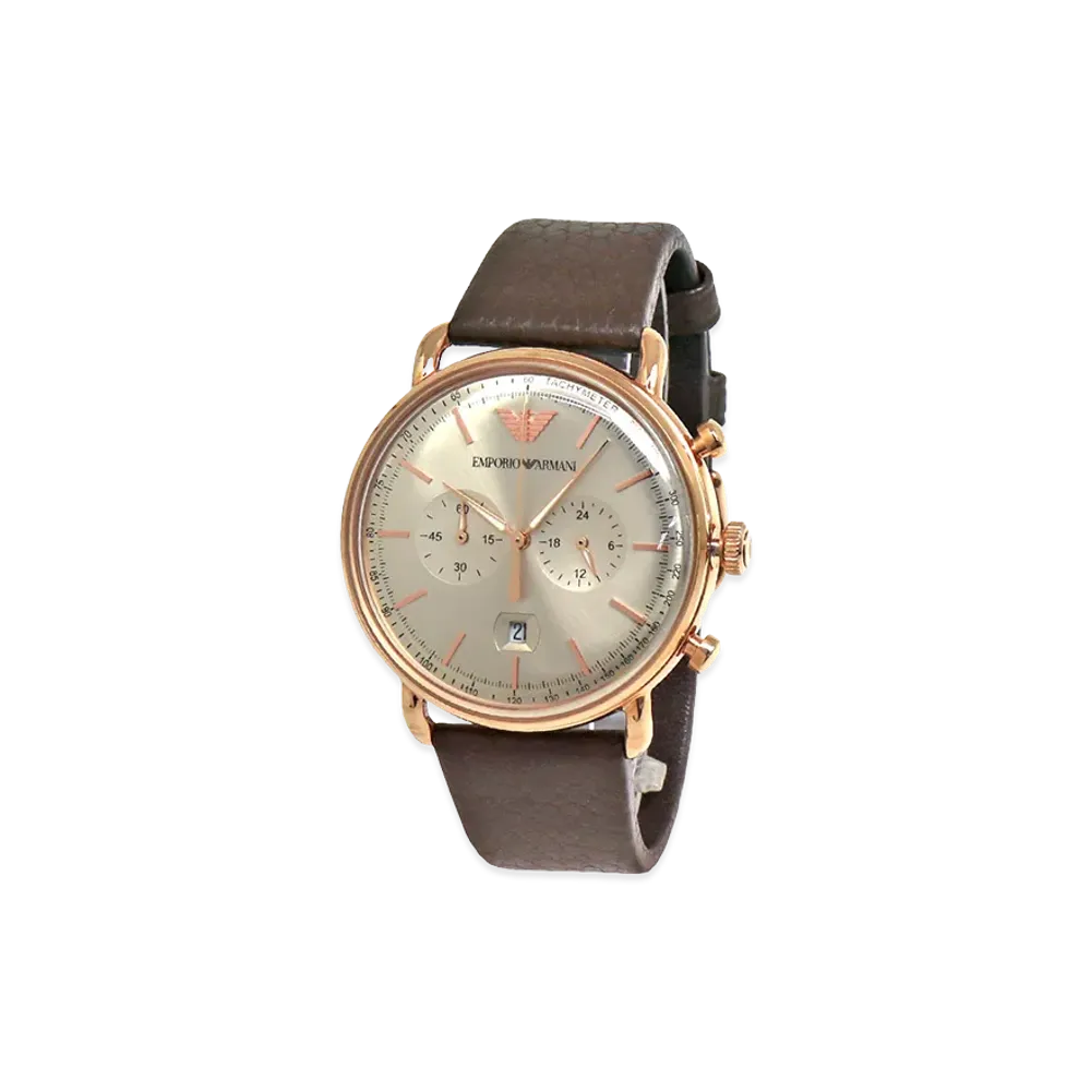 EMPORIO ARMANI Aviator Watch "Silver"