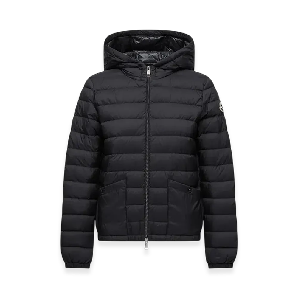 MONCLER Hede Hooded Short Down Jacket "Black"