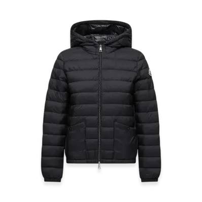 MONCLER Hede Hooded Short Down Jacket "Black"
