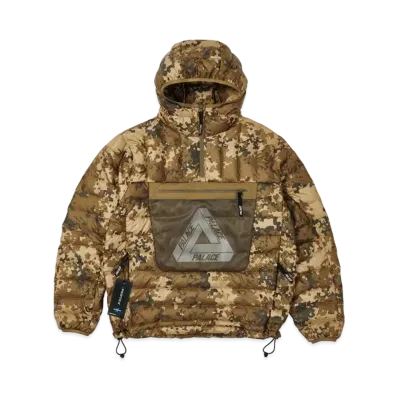 PALACE PERTEX Q-LITE DOWN JACKET "Brown Moss Camo"