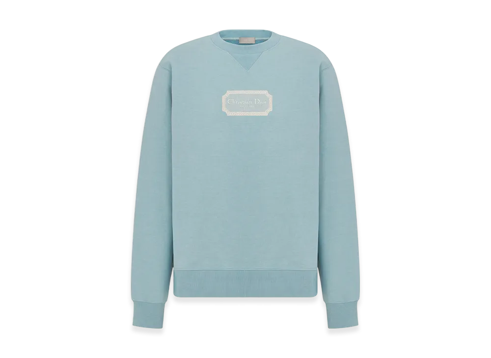Dior Christian Dior Couture Sweatshirt Organic Fleece "Blue"