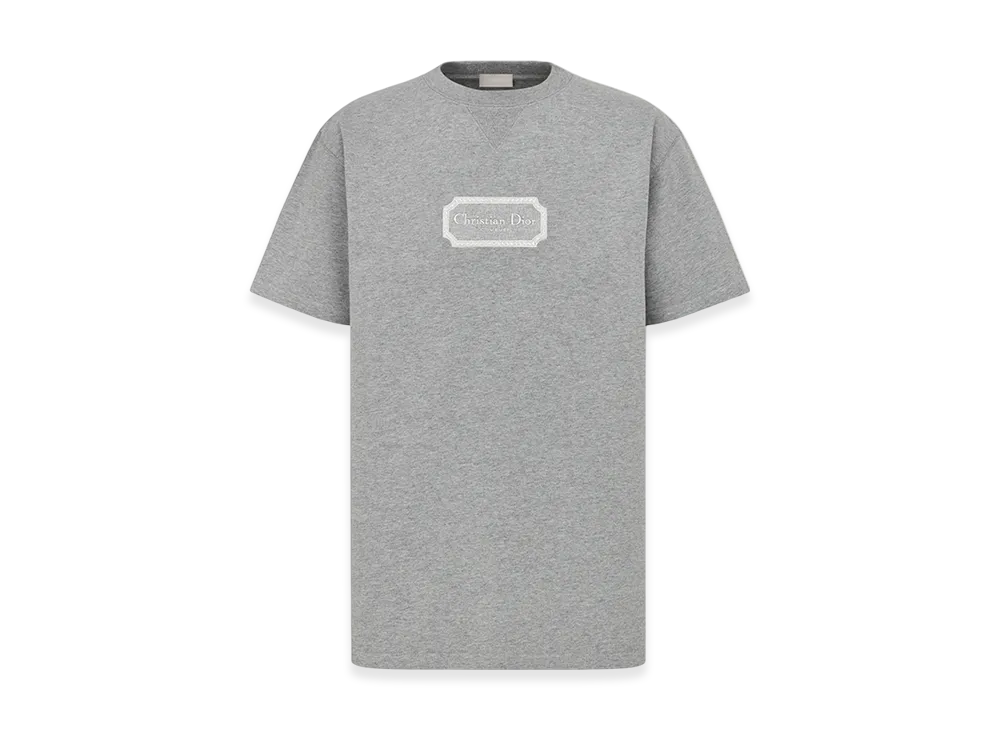 Dior Christian Dior Couture Organic Jersey Relaxed-Fit T-Shirt "Gray"
