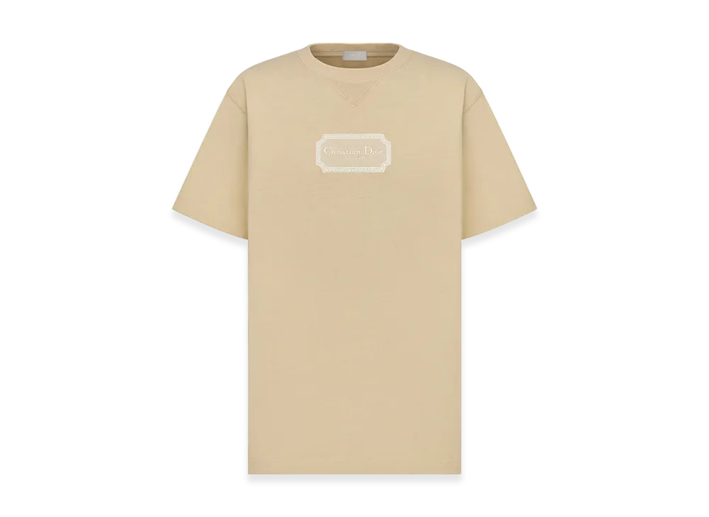 Dior Christian Dior Organic Jersey Couture Relaxed-Fit T-Shirt "Beige"