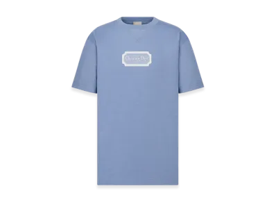 Dior Christian Dior Couture Relaxed-Fit Organic Jersey T-Shirt "Blue"