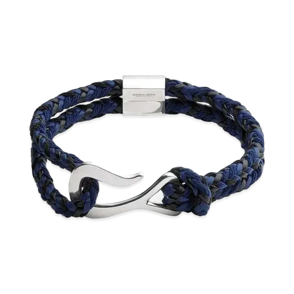 Bottega Veneta Braid Leather Bracelet "Duke/Black"