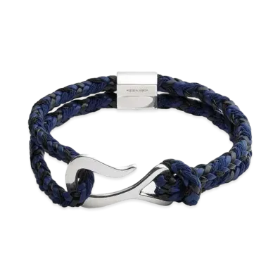 Bottega Veneta Braid Leather Bracelet "Duke/Black"