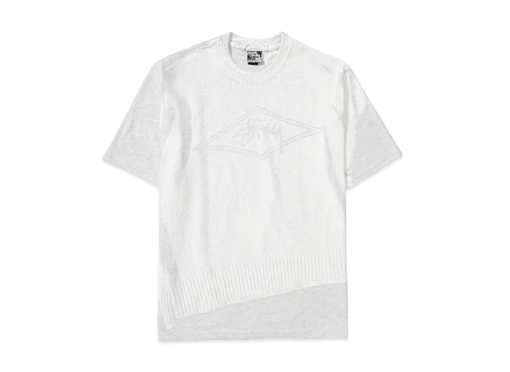 Stussy Sweater Tee "Ash Heather"