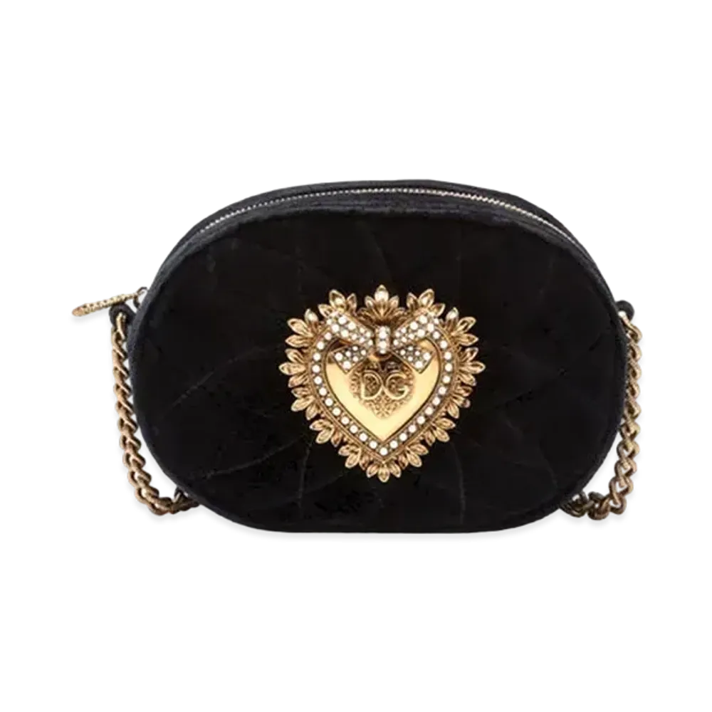 Dolce&Gabbana Devotion Camera Bag Matrasse Smooth Bet "Black"