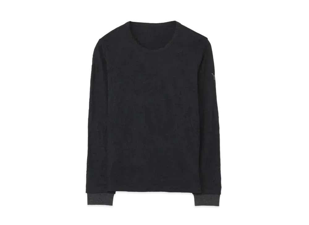 Yohji Yamamoto Y's PLAIN STITCH WRINKLE Y's STITCH LONG T "Black"