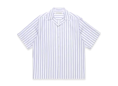 WACKO MARIA x Soktas Striped Open Collar Shirt "Blue"