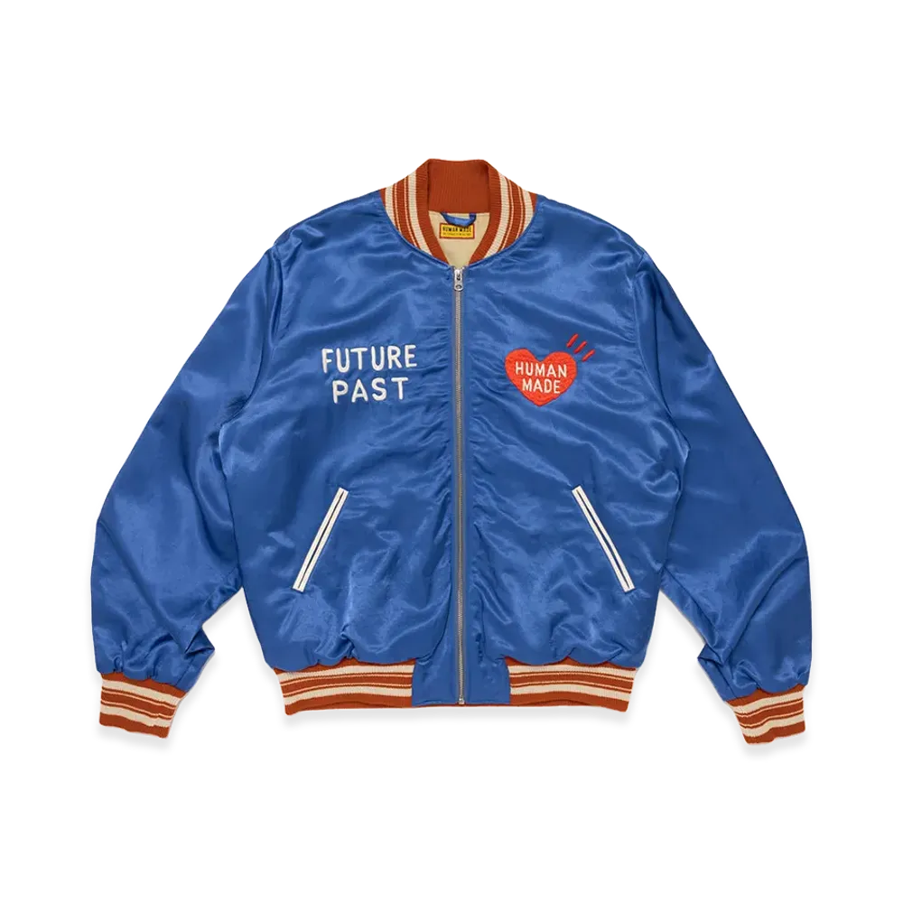HUMAN MADE Satin Jacket "Blue"