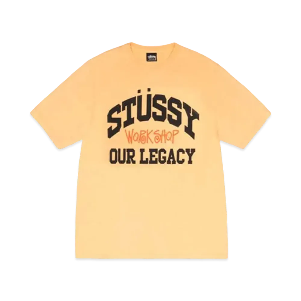 Stussy x Our Legacy Work Shop Collegiate Pigment Dyed Tee "Peach" 3903958