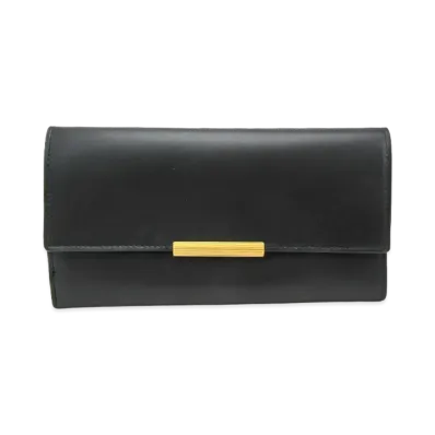 Bottega Veneta French Calf Continental Trifold Wallet "Black"