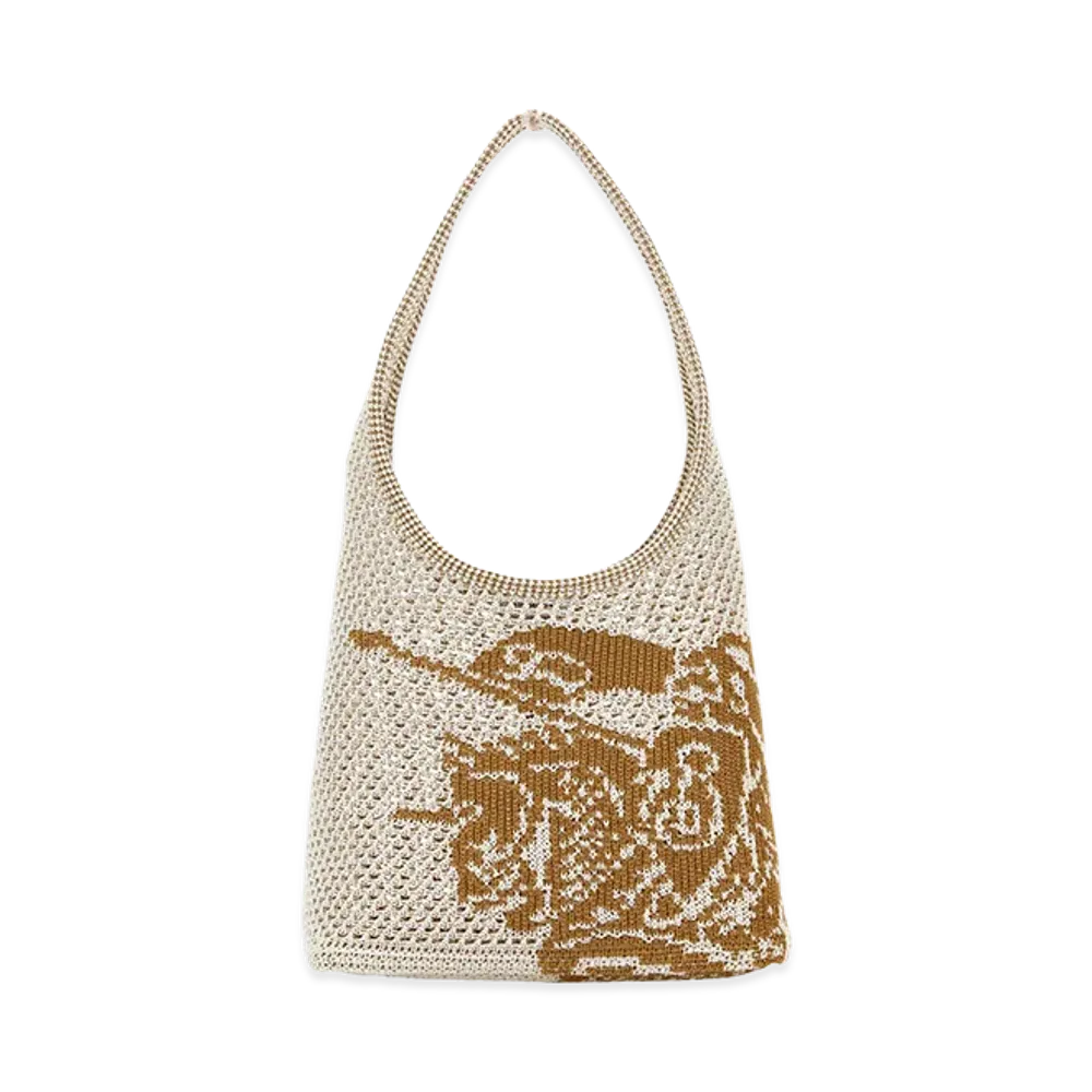 Burberry Women's Crochet Shoulder Bag "White"