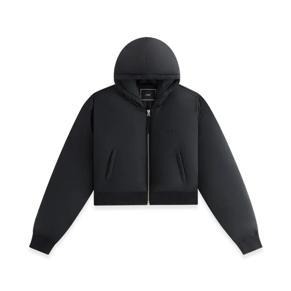 Kith Women Bex Cropped Nylon Puffer "Black"