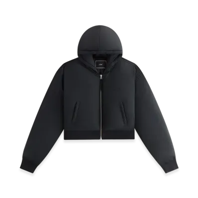 Kith Women Bex Cropped Nylon Puffer "Black"