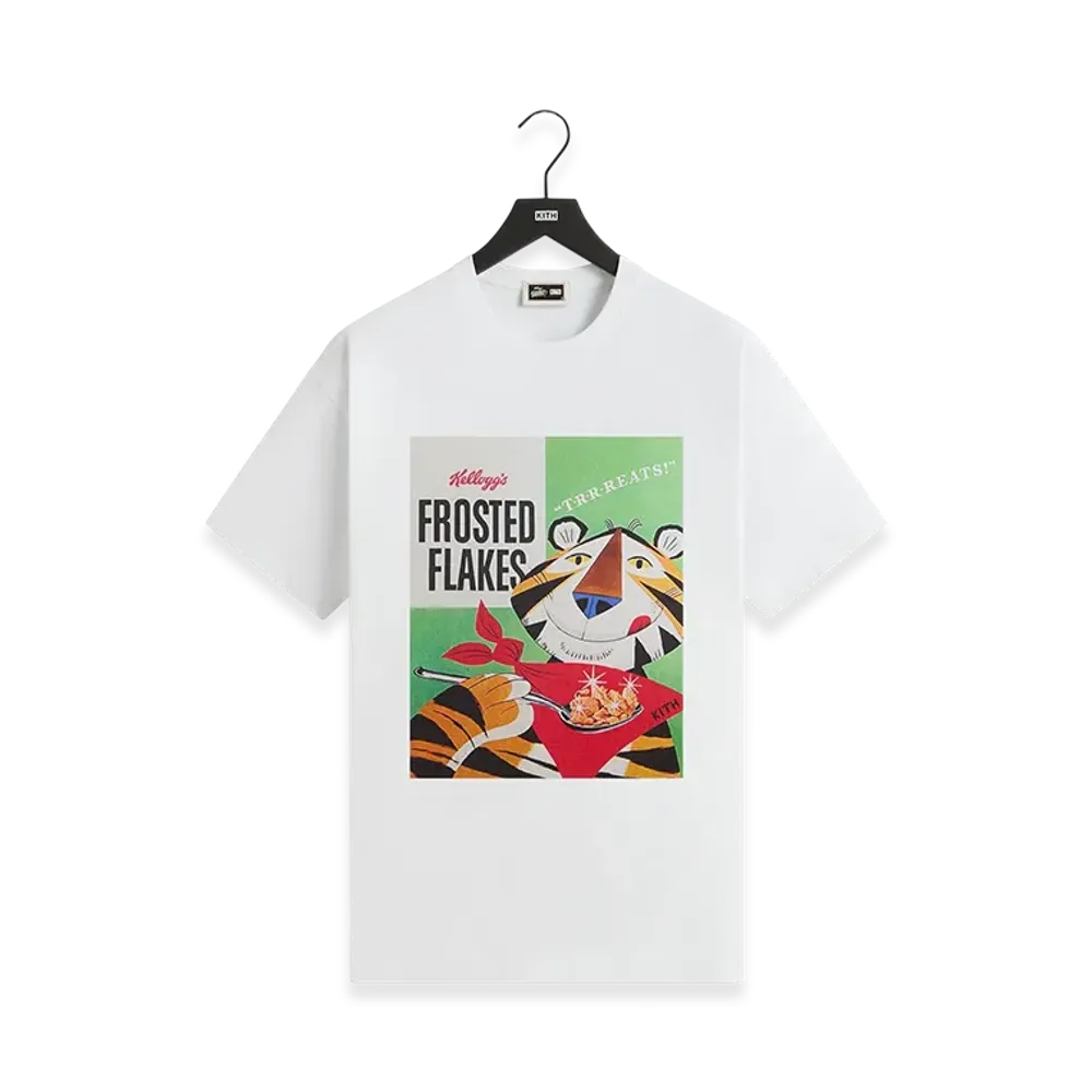 Kith Treats x Kellogg's Frosted Flakes Cereal & Tony the Tiger Retro Vintage Tee "White"