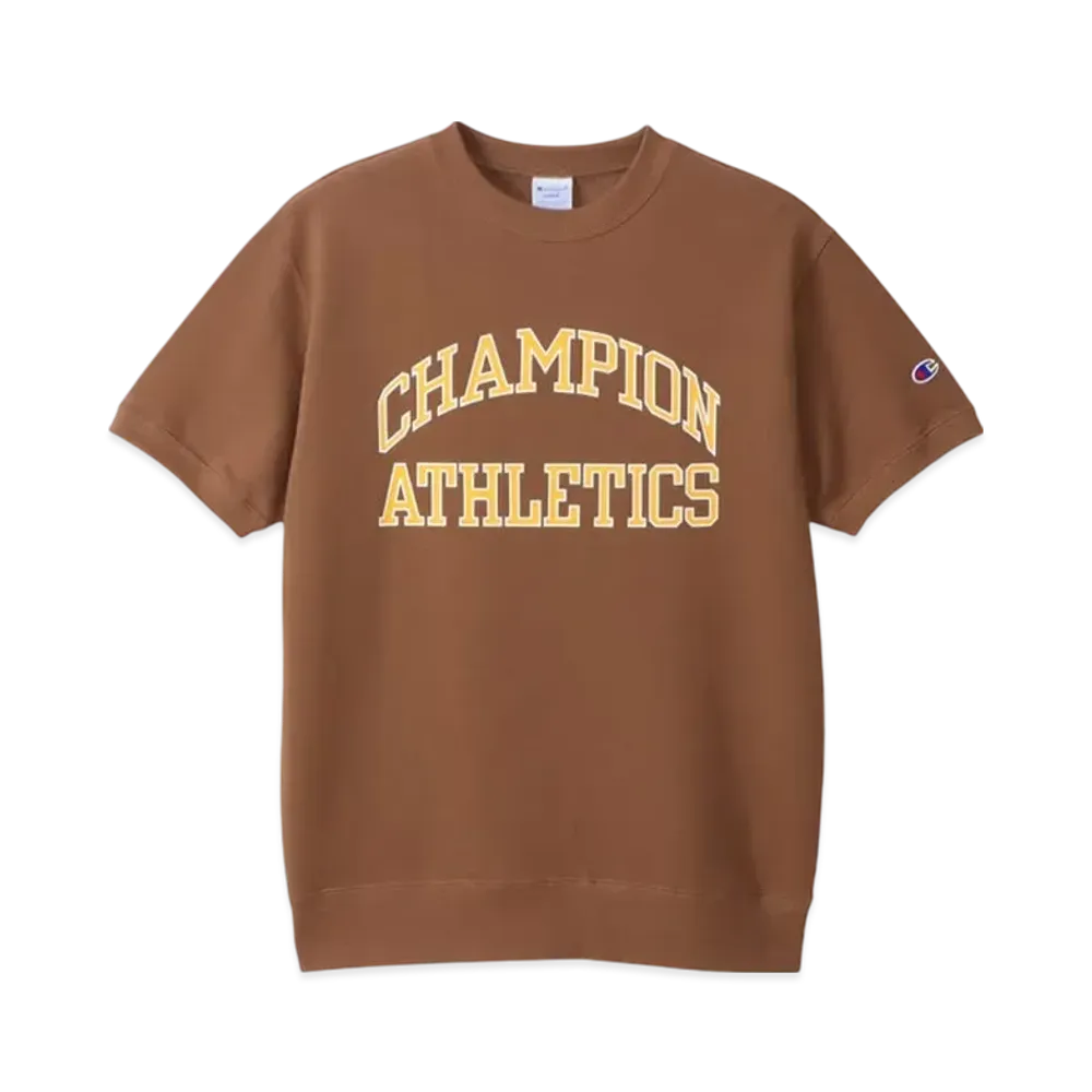 Champion Short Sleeve Crew Neck Sweatshirt 25SS "Light Brown"
