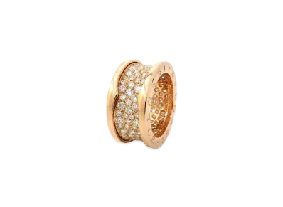 BVLGARI B Zero 1 Ring Pave Diamond "Pink Gold"