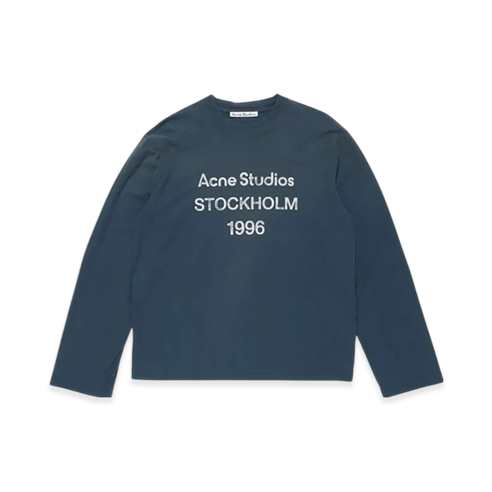 Acne Studios Logo T-Shirt - Relaxed Fit "Deep Blue"