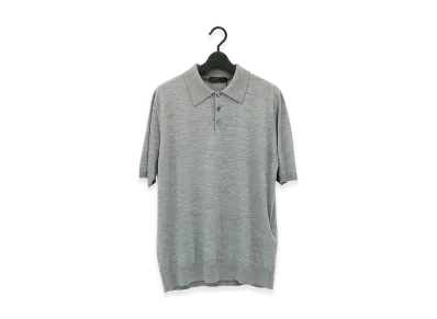 PRADA Polo M/C Lana Pettinata "Grigio"