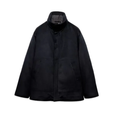PRADA Men's Medium-Weight Cashmere Down Jacket "Navy"