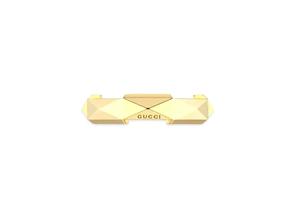 GUCCI Link To Love Studs Ring "Gold"