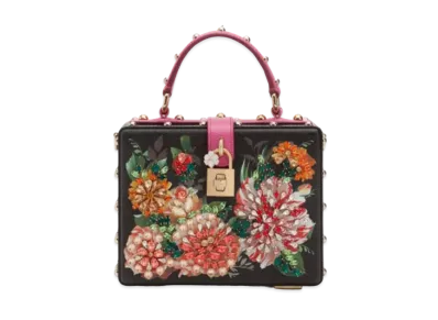 Dolce&Gabbana Dolce Box Bag Print Dauphine Calfskin Embroidery "Floral Print"