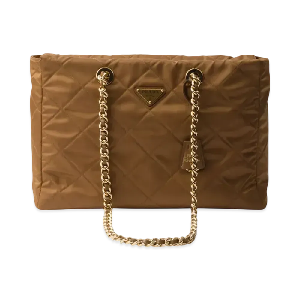 PRADA Re-Edition 1995 Chaine Large Re-Nylon Bag "Brandy"